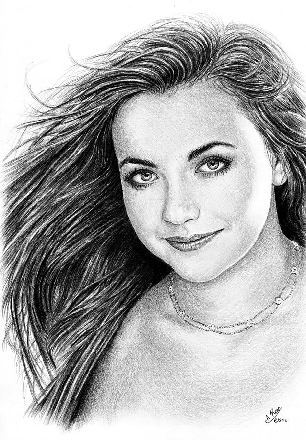 Charlotte Church Drawing by Andrew Read