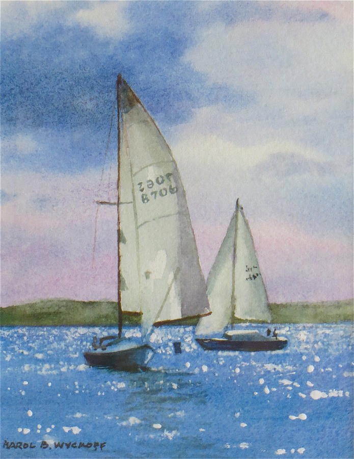 Charlotte Harbor Sail Painting by Karol Wyckoff