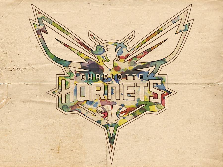 Charlotte Hornets Logo Art Painting by Florian Rodarte
