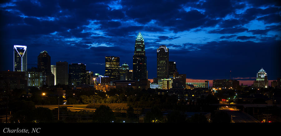 Charlotte North Carolina panoramic image Photograph by Flees Photos