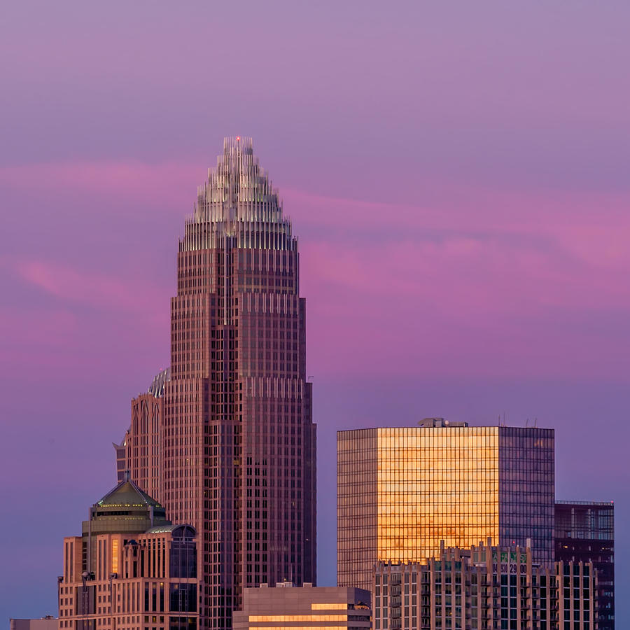 Charlotte North Carolina skyline in the afternoon sun. Photograph by Alex Grichenko