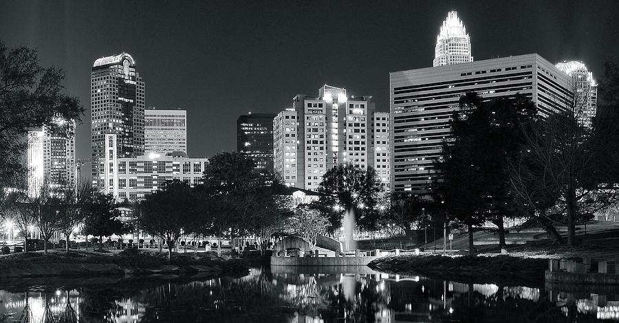 Charlotte Panoramic in Black and White Photograph by Frozen in Time Fine Art Photography