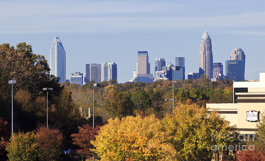 Charlotte Skyline From Southpark Photograph