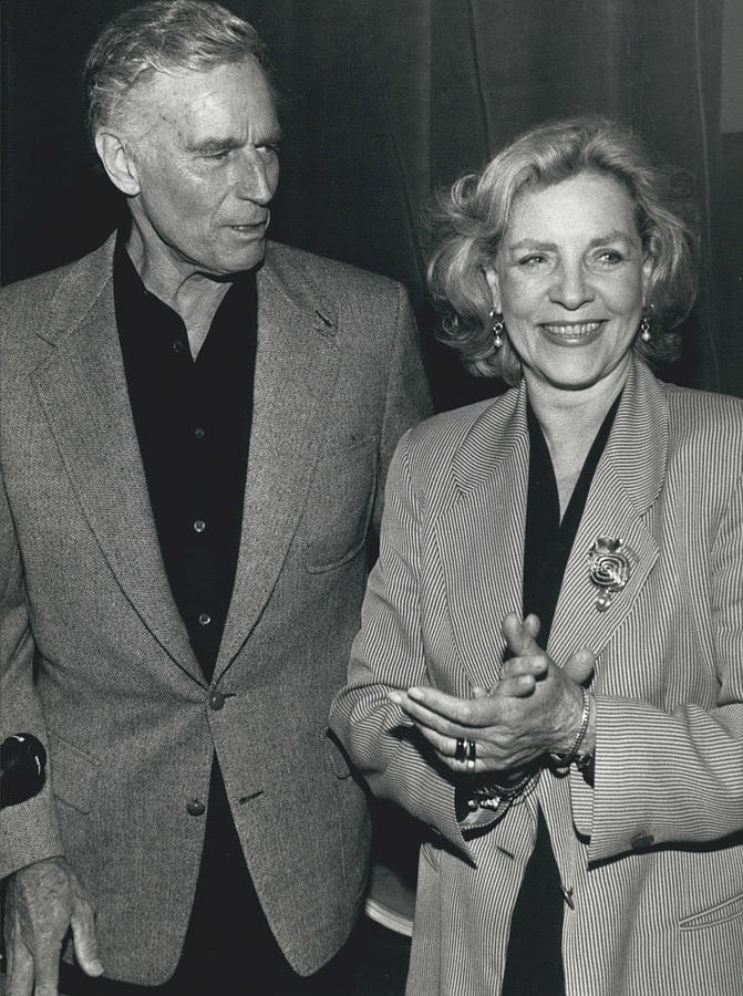 Charlton Heston and Lauren Bacall Photograph by Retro Images Archive ...