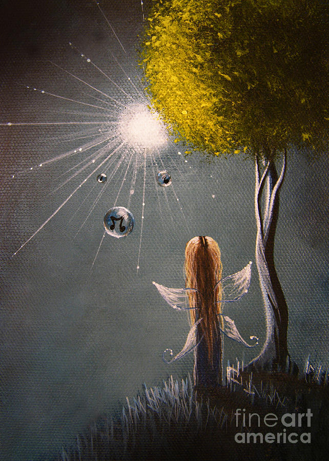 Little Fairy Art by Shawna Erback Painting by Moonlight Art Parlour