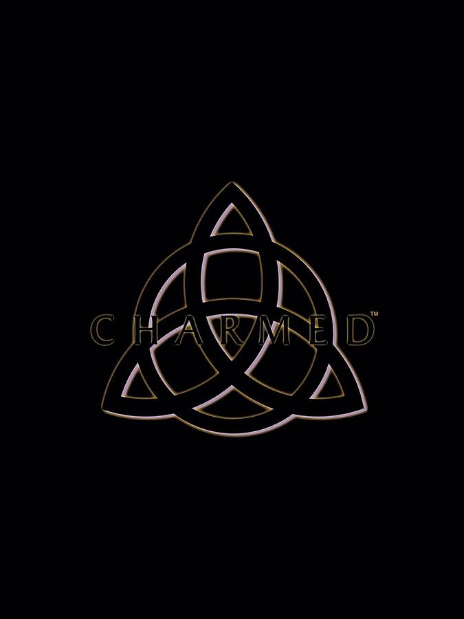 Triquetra Digital Art - Charmed - Triple Linked Logo by Brand A
