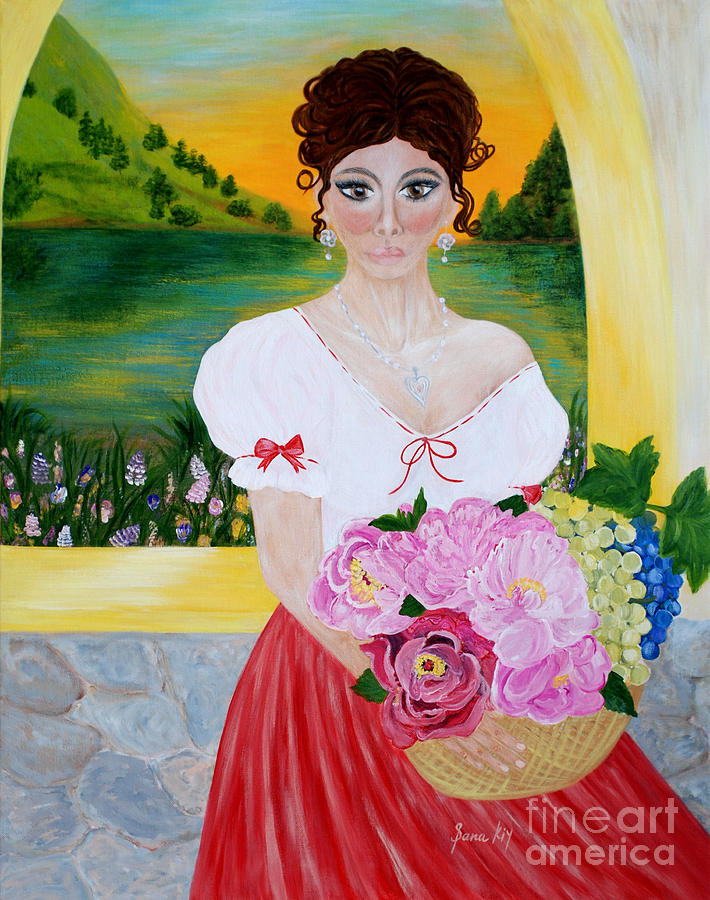 Charming Woman. Inspirations Collection. Painting by Oksana Semenchenko