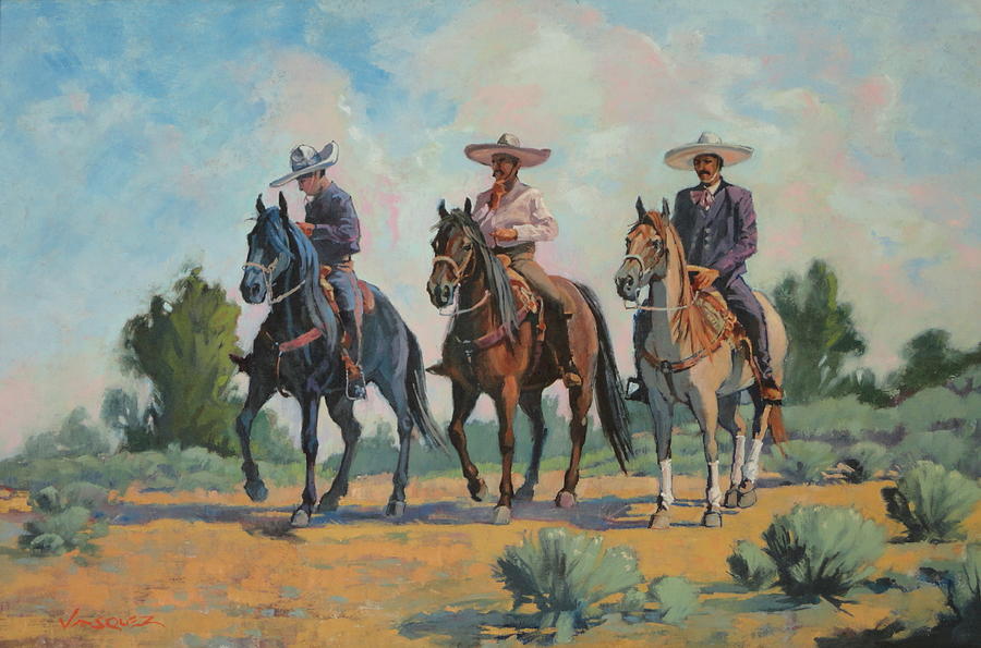 Charro Painting by Sal Vasquez