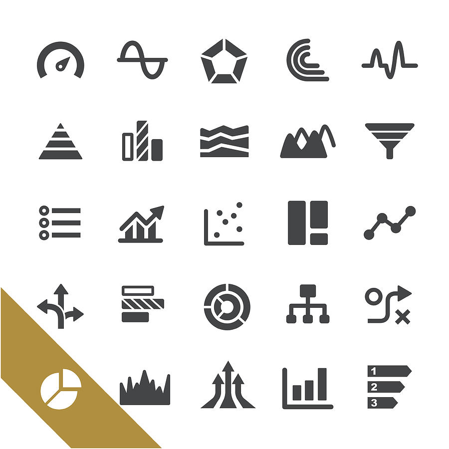 Chart Types Icons - Select Series Drawing by -victor-