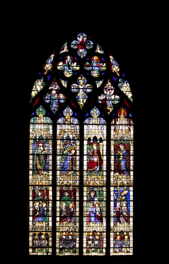 Chartes Cathedral Stained Glass Window Photograph by Mark Harmel