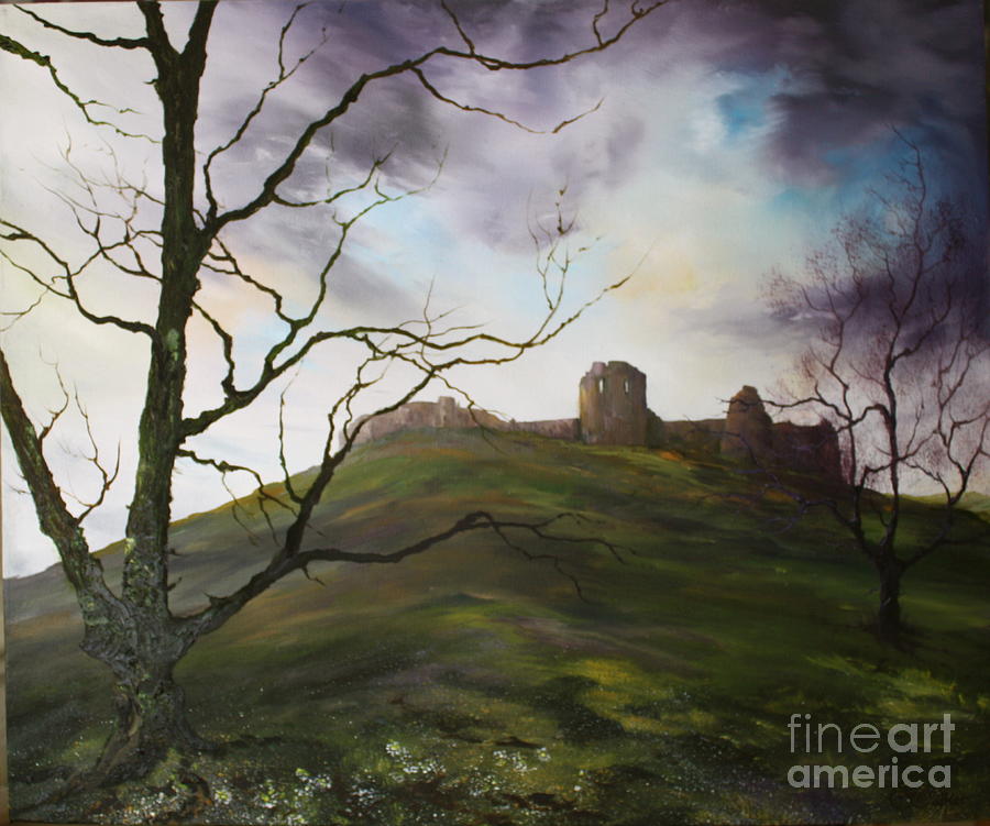 Chartley Castle near Stafford Painting by Jean Walker