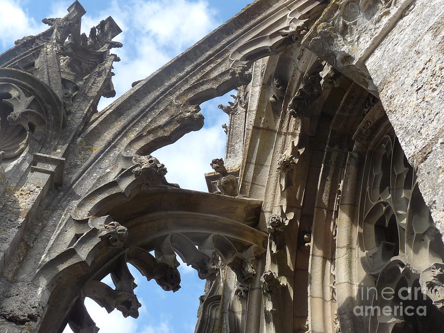 Chartres Flying Buttress Photograph by Deborah Smolinske