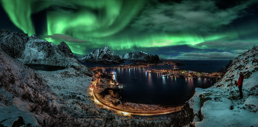 Mountain Photograph - Chasing The Northern Lights by Javier De La