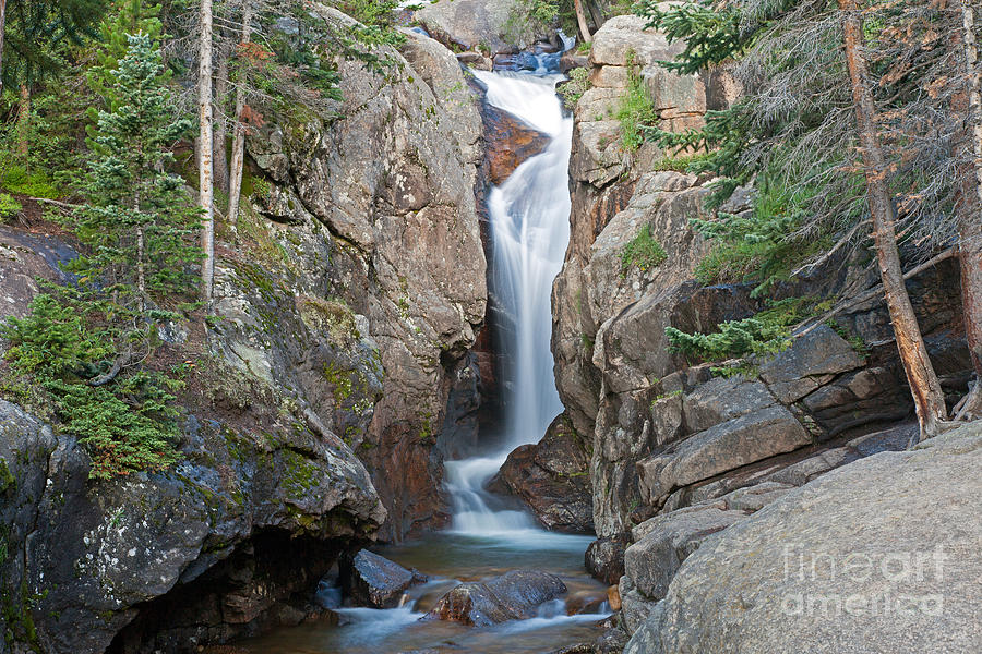 Chasm Falls on Fall River in Rocky Mountain National Park Photograph by Fred Stearns