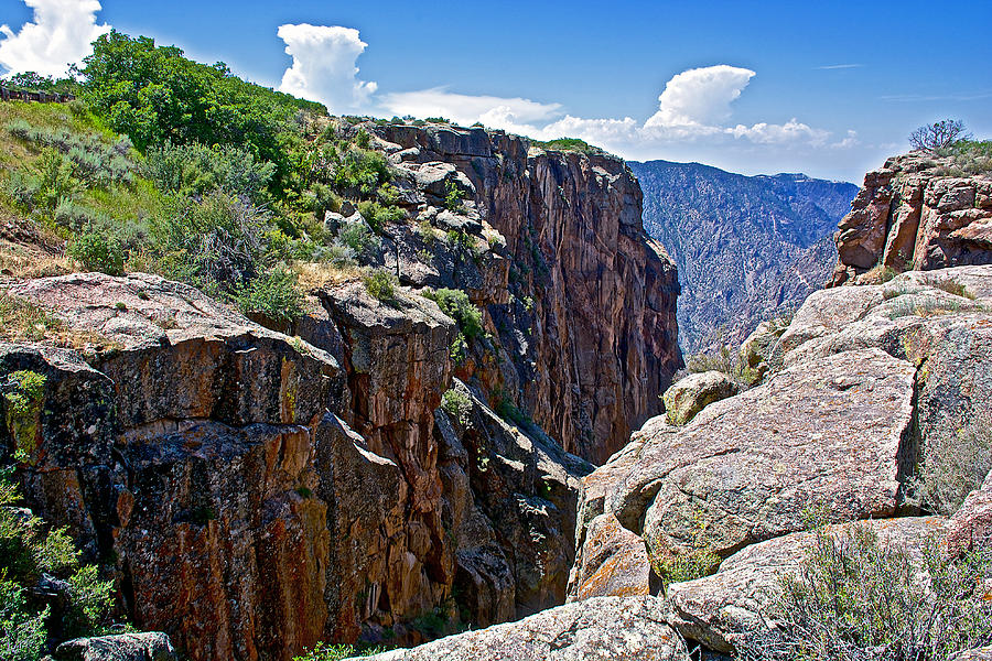 Chasm near Beginning of Warner Point Trail in Black Canyon of the Gunnison National Park-Colorado Photograph by Ruth Hager