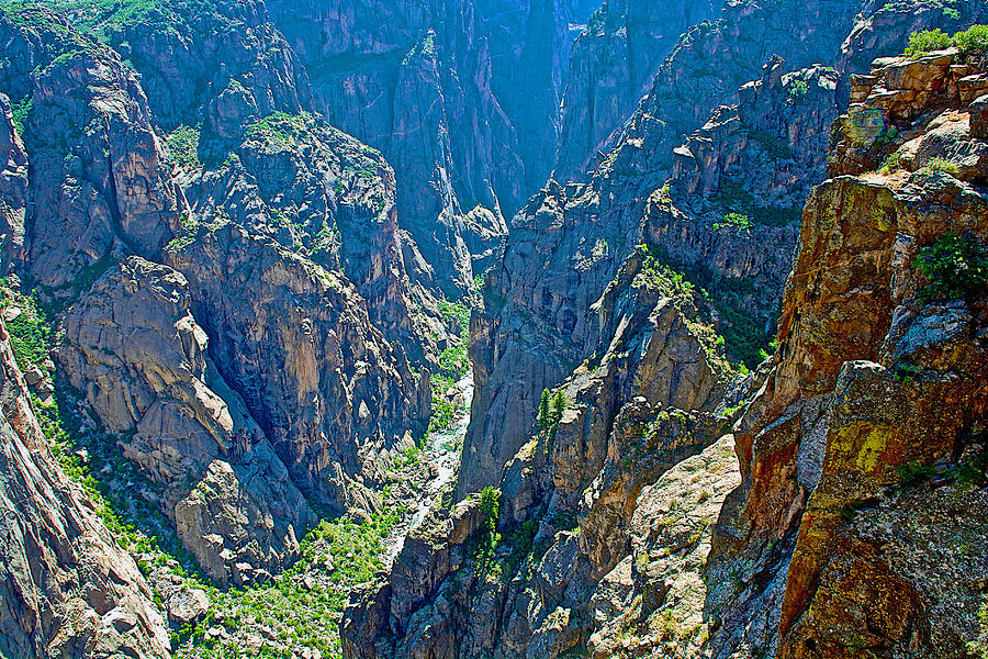 Chasm View Two in Black Canyon of the Gunnison National Park-Colorado- Photograph by Ruth Hager