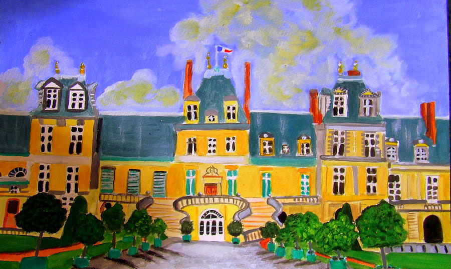 Chateau de Fontainebleau Painting by Rusty Gladdish