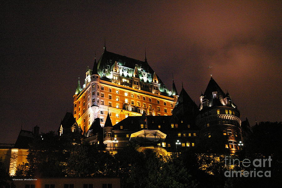 Castle Photograph - Chateau Frontenac in Quebec by Tannis  Baldwin