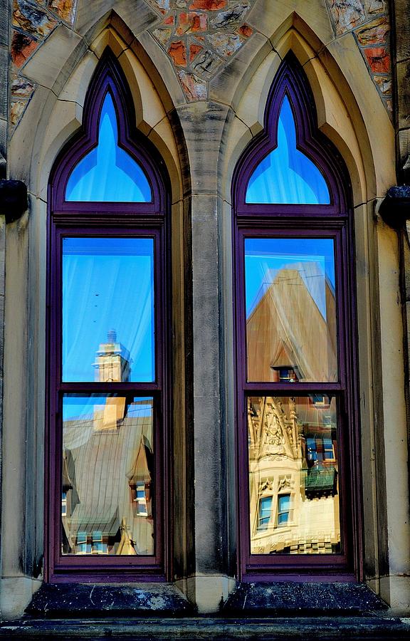 Chateau Laurier - Parlaiment Window - Reflection # 1 Photograph by Jeremy Hall
