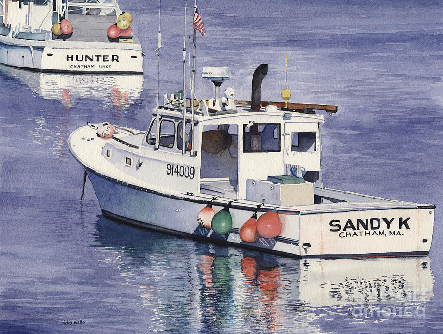 Chatham Work Boats Painting by Heidi Gallo
