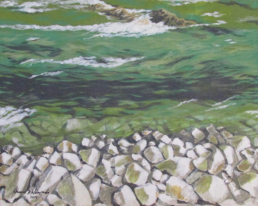 Chattahoochee Riverbank Painting by Edward Maldonado