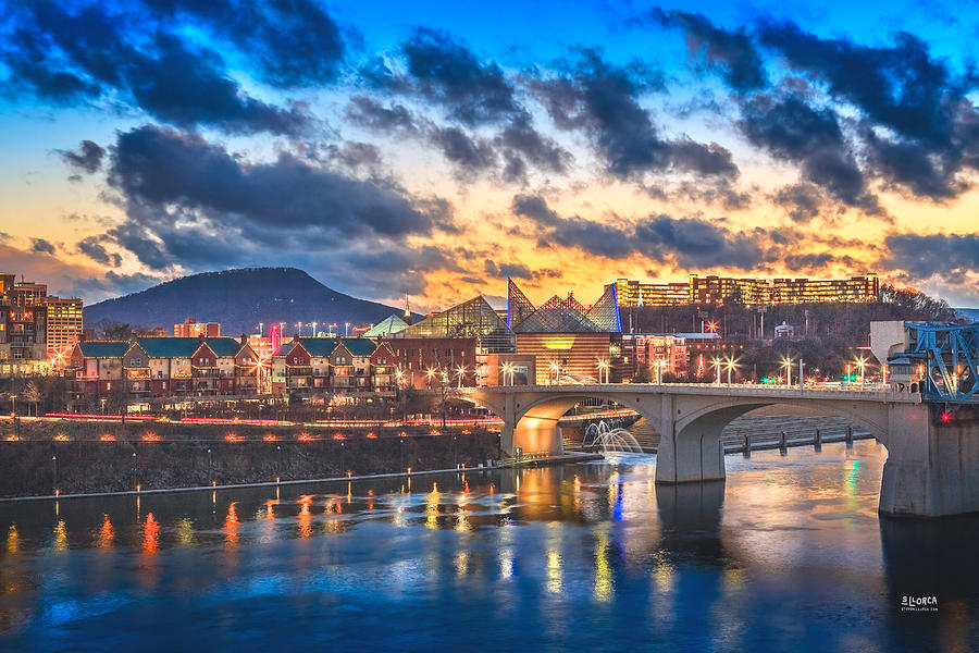 Sunset Photograph - Chattanooga Evening After The Storm by Steven Llorca