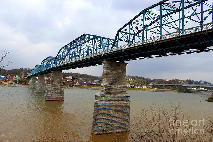 Chattanooga Longest Walking Bridge Photograph by Kathy  White