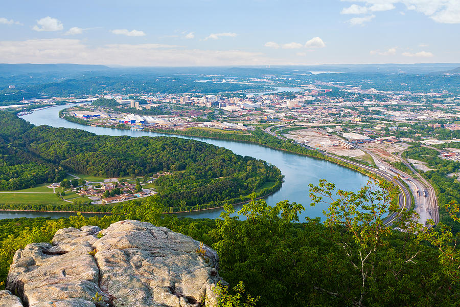 Chattanooga Spring Skyline Photograph by Melinda Fawver
