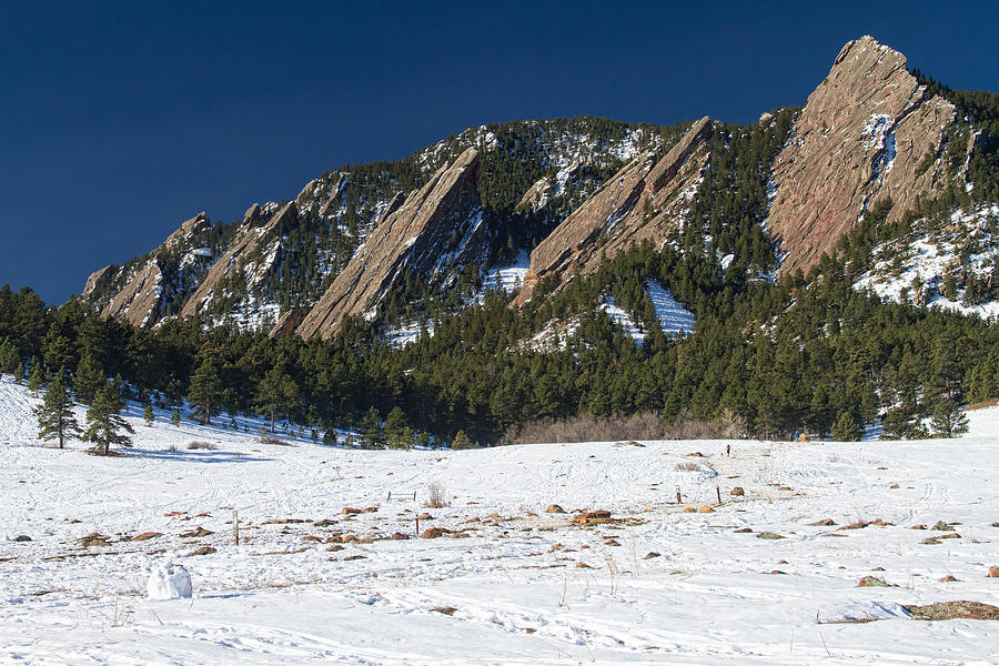 Chautauqua Park Boulder Colorado Winter View Photograph
