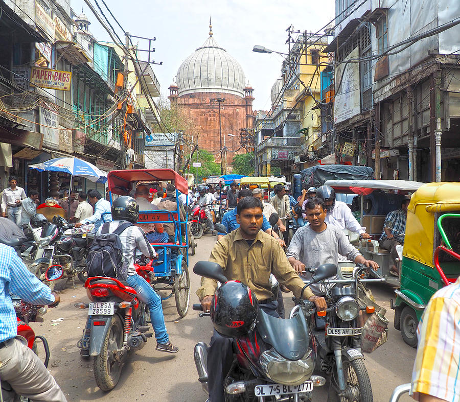 Chawri Bazar Road Photograph by C H Apperson