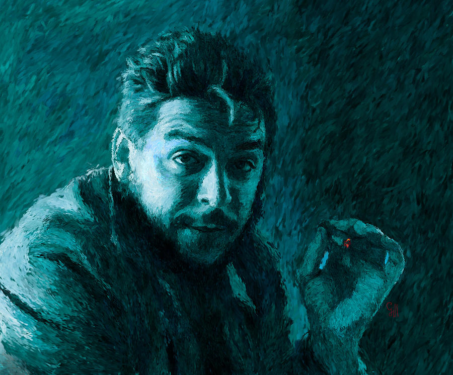 Che Guevara Blue-green Digital Art