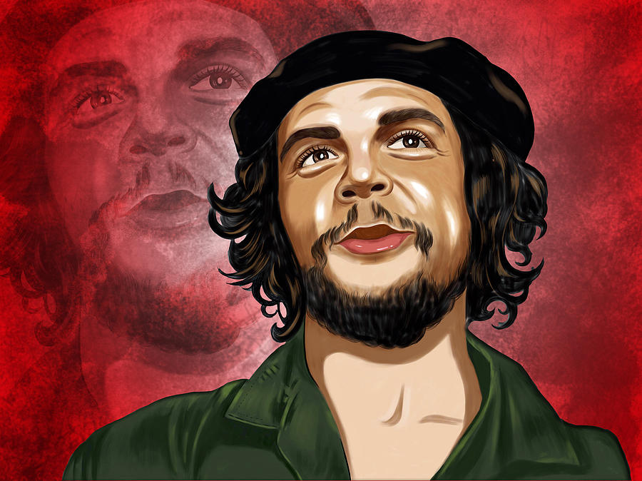 Rose Digital Art - Che Guevara Portrait by Asp Arts