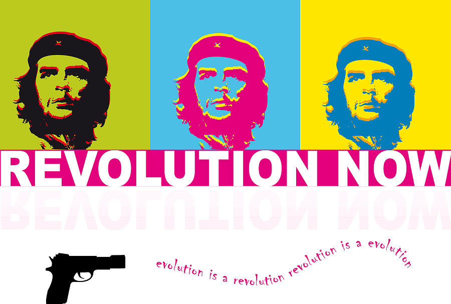 Celebrity Digital Art - Che Guevara - Revolution Now by Patricia Hubert