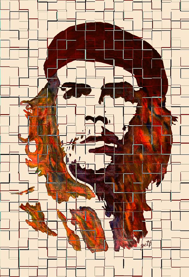 Che Guevara Painting - Che Guevara watercolor painting by Georgeta Blanaru