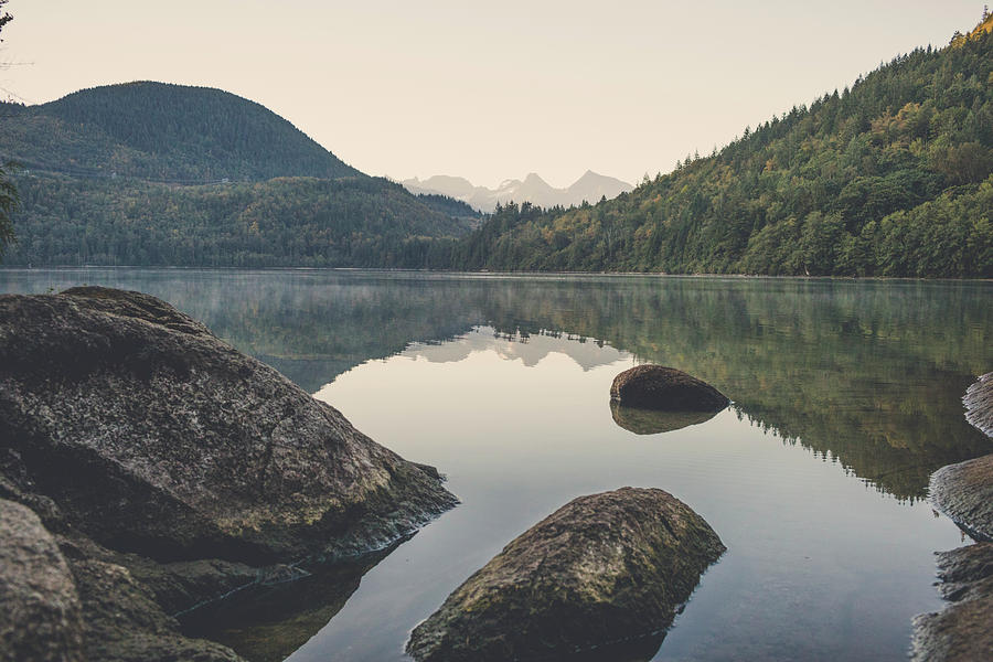 Cheam Mountain Range Reflecting Photograph by Christopher Kimmel - Fine ...