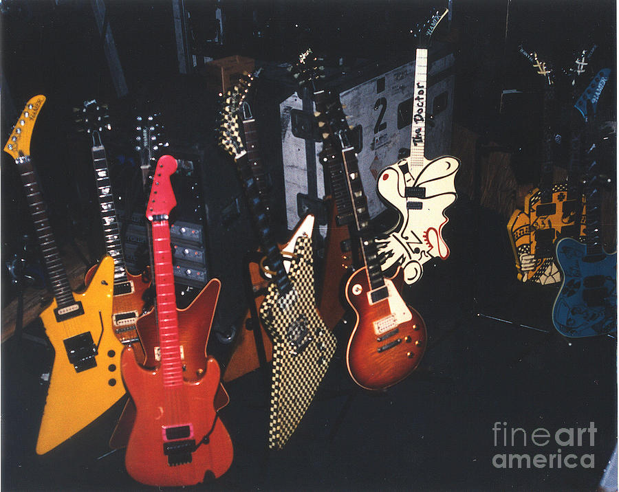 Cheap Trick Photograph - Cheap Trick-93-Guitars by Gary Gingrich Galleries