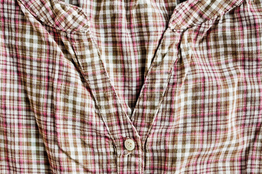checked blouse material