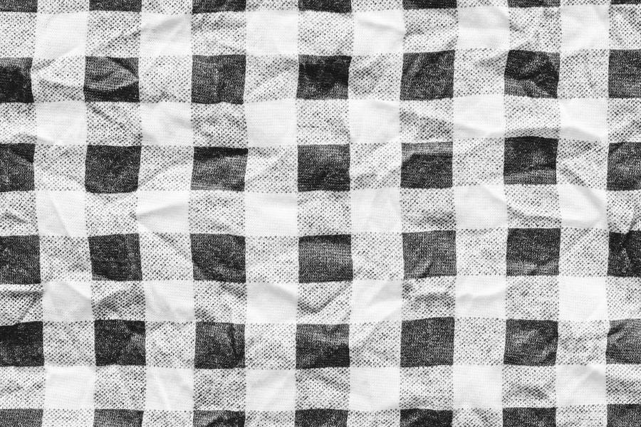 Pattern Photograph - Checked cloth by Tom Gowanlock