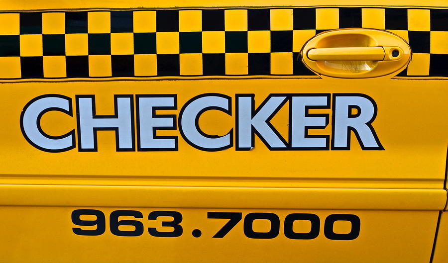 Detroit Photograph - Checker Cab by Frozen in Time Fine Art Photography
