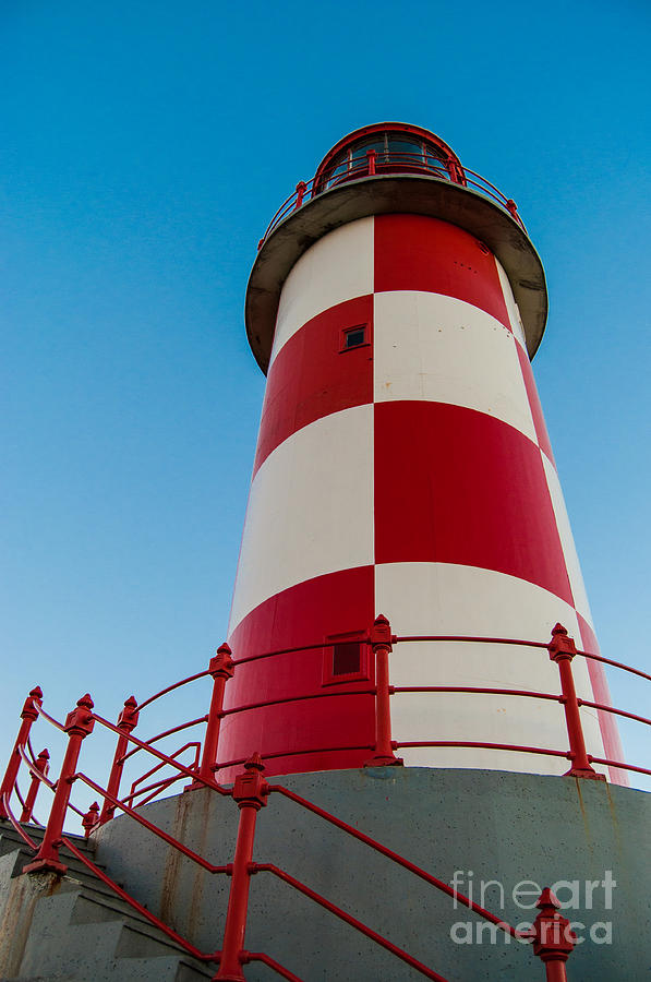 Checkered Lighthouse Photograph by Bianca Nadeau