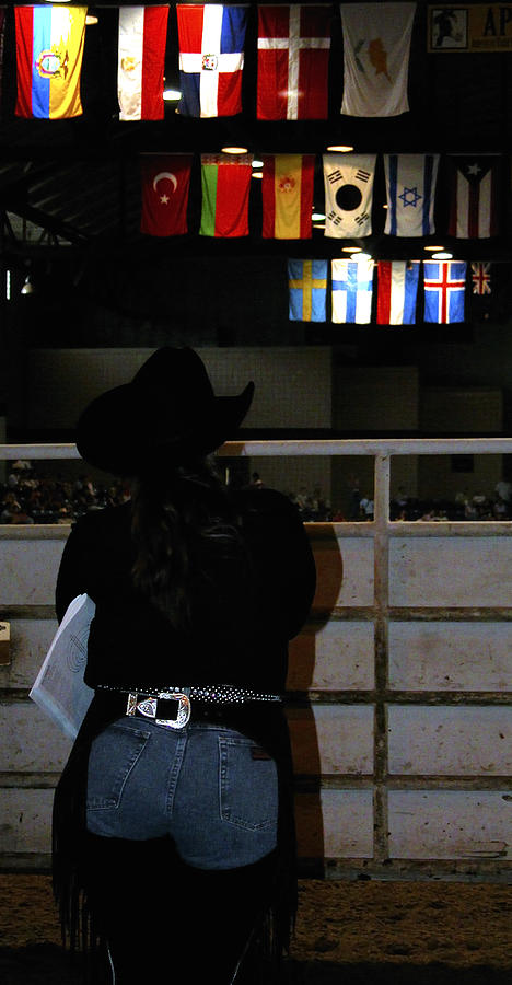 Checking The Arena 3722 Photograph by Jerry Sodorff