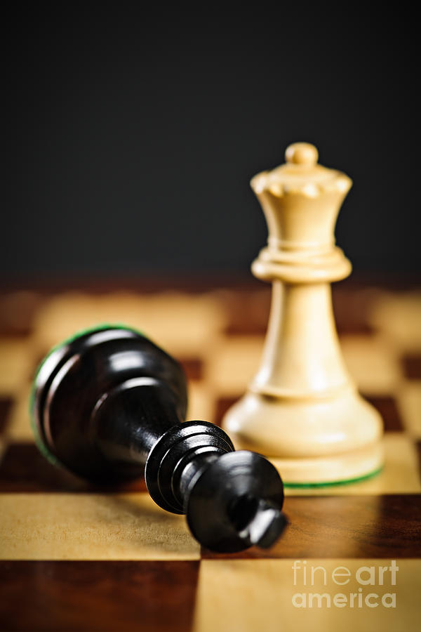 Chess Photograph - Checkmate in chess 2 by Elena Elisseeva