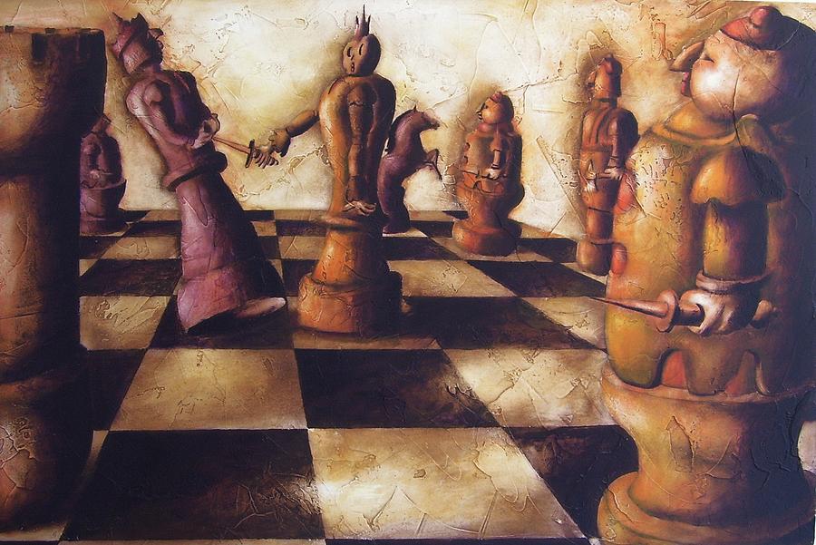 Checkmate Painting by Werner Schreiber Pixels