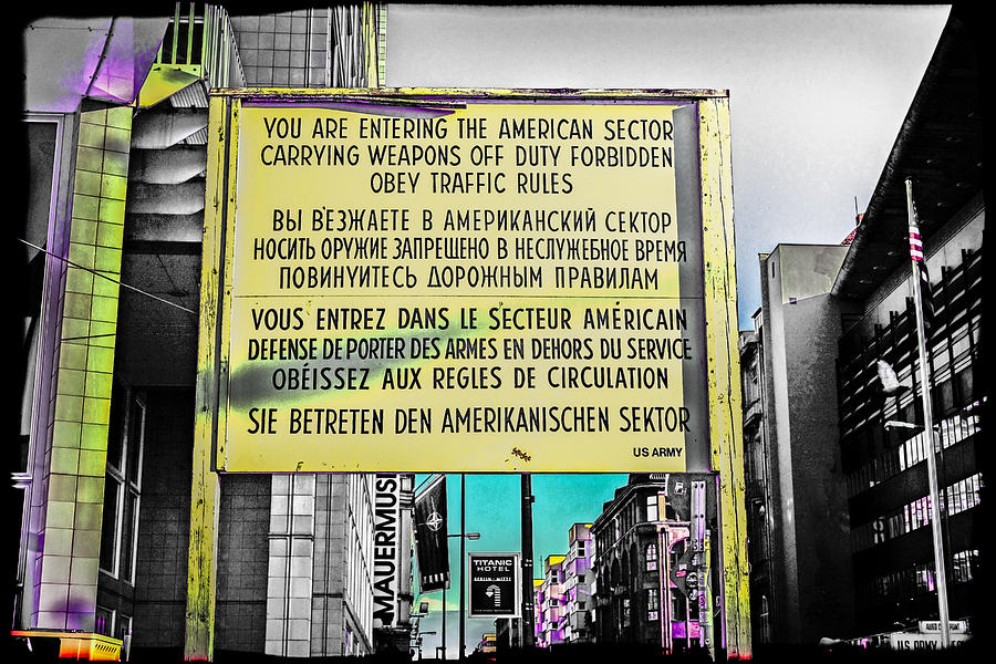 Checkpoint Charlie Photograph by Chris Smith