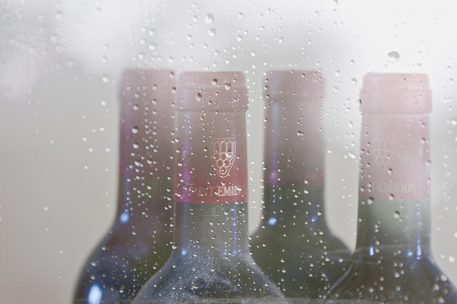 Wine Photograph - Cheer on a Rainy Day by Georgia Clare