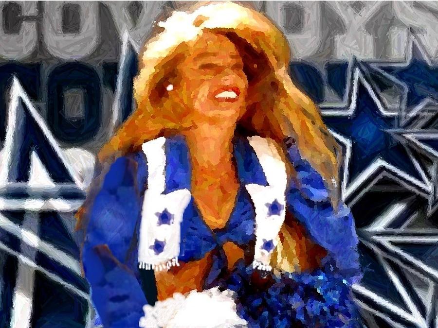 Photograph of Dallas Cowboys Cheerleader, Carrie O'Brien-Sibley