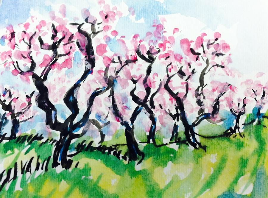 Cheery blossom 3 Painting by Hae Kim