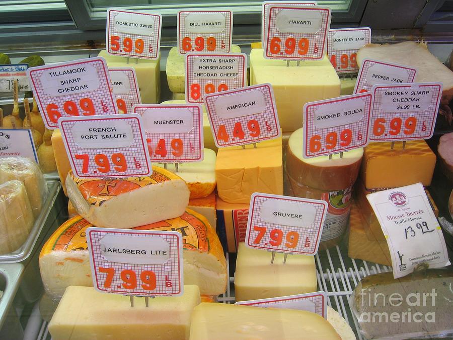 Cheese Display Photograph by James B Toy