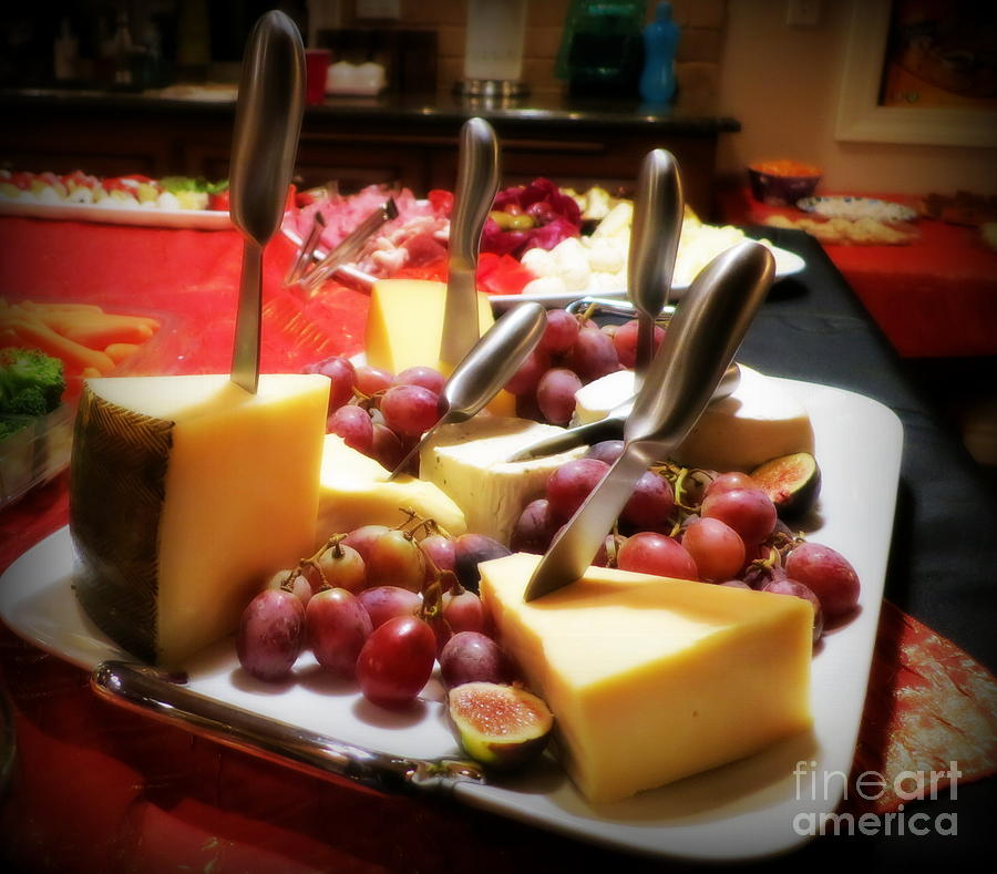Food And Beverage Photograph - Cheese Platter by Tatyana Searcy