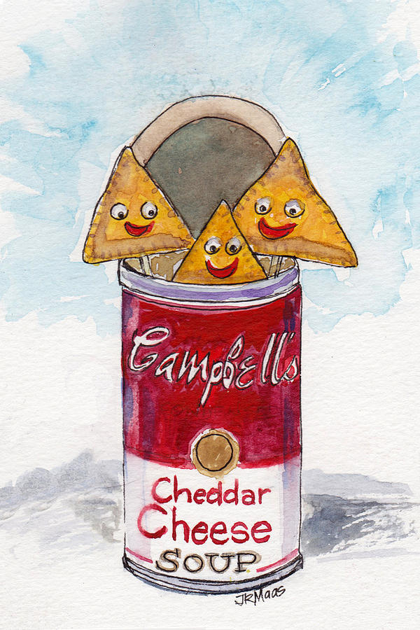 Kinda Cheesy  Painting by Julie Maas